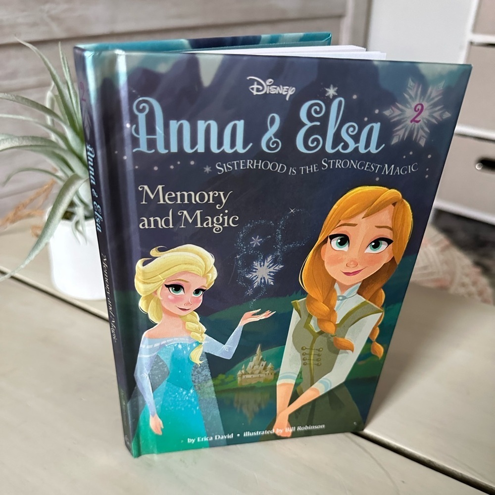 Disney Frozen Anna & Elsa Memory and Magic Hardcover Book by Erica David